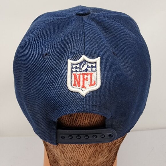 Denver Broncos New Era 9Fifty Snapback Hat Vintage NFL Collection Navy & Orange - Picture 7 of 10